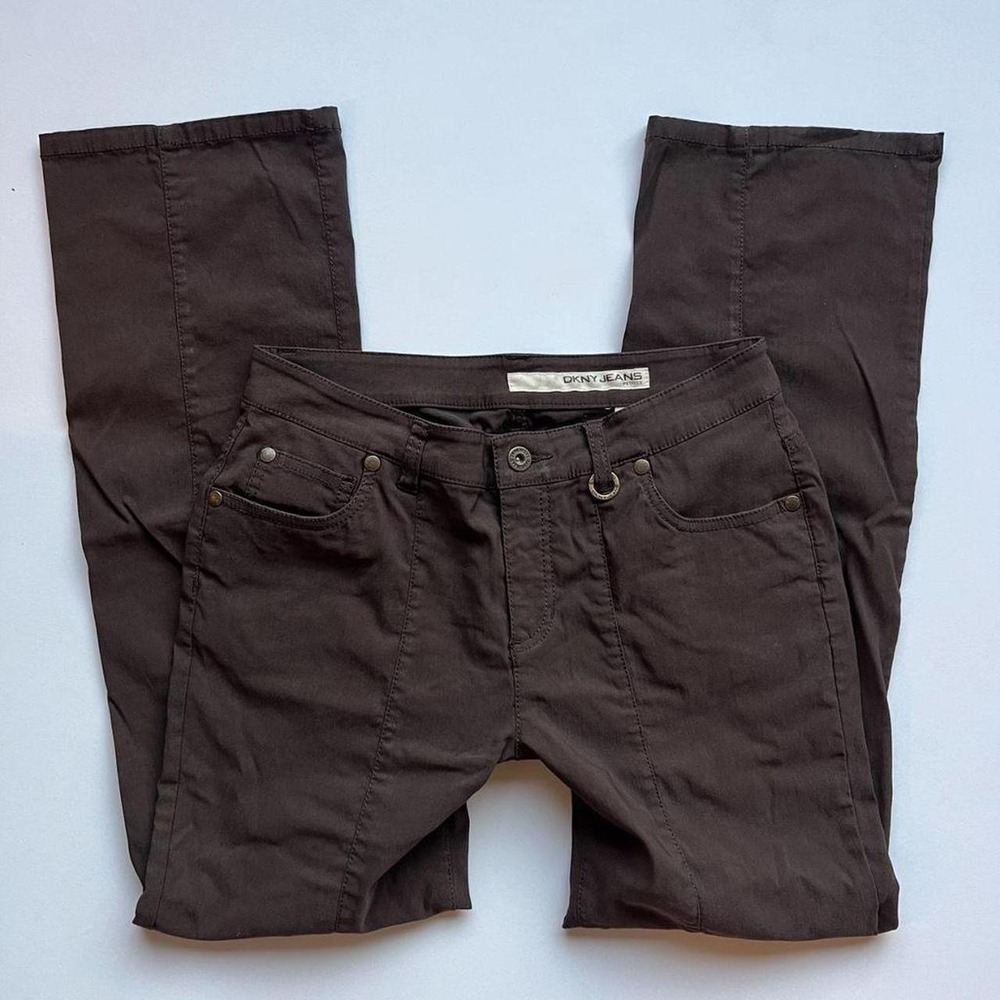 Vintage DKNY Y2K Brown Cargo Trousers